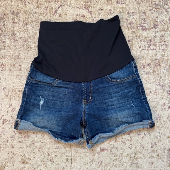 Just Black Pants - Just Black Denim Maternity Shorts